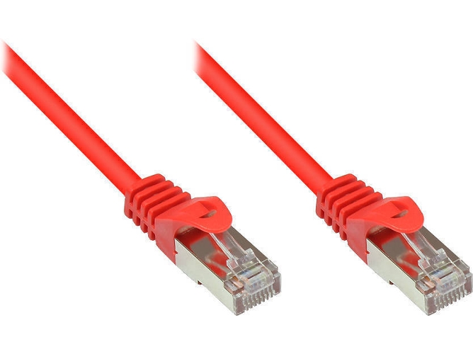 Cable de Red ALCASA (RJ45 - 15 cm - Rojo)