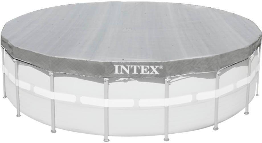 Cubierta de Piscina INTEX Circular Gris (549cm)