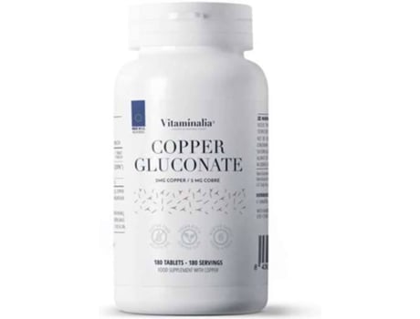 Complemento Alimentar VITAMINALIA Gluconato De Cobre (180 tabletas)