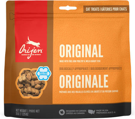 Snack para Gatos ORIJEN (35 g - Húmedo - Todas las Edades - Sabor: Aves y Pescado)