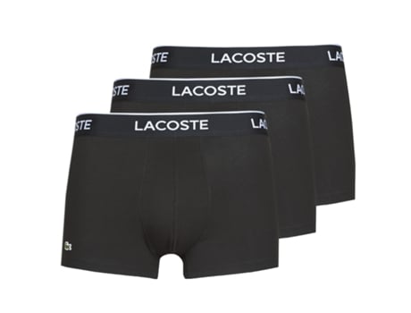 Boxers LACOSTE Hombre (Algodón - Negro - XS)