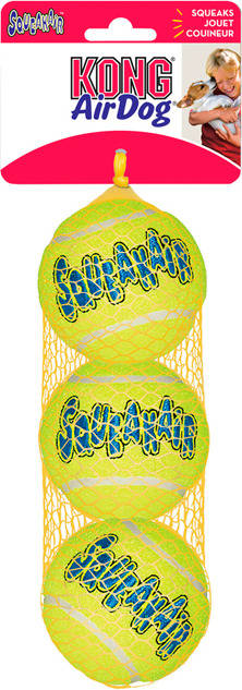 Pelota para Perros KONG Air Squeaker Tennis Ball Medium (3un)