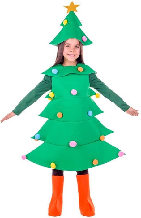 Disfraz de Niño DISFRAZZES Árbol De Navidad (Talla: 3 a 4 años)