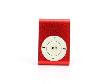 Lector MP3 Reproductor de música estéreo con carga USB rojo