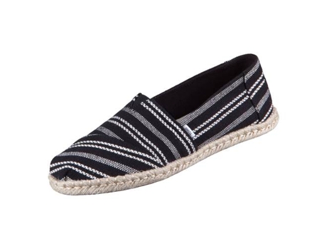 Sandalias Alpargata Rope TOMS Mujer (Negro - Material Sintético -37)