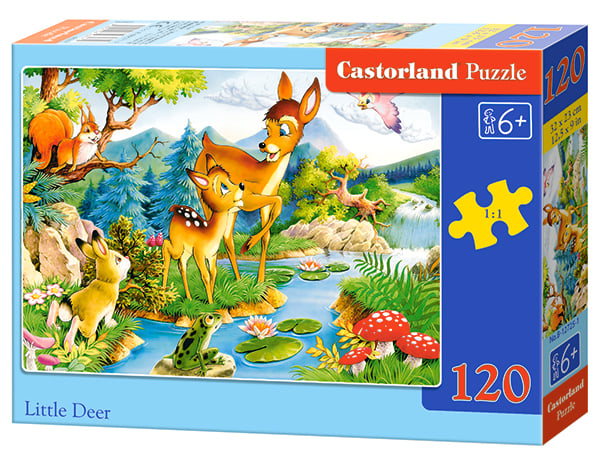 Castorland Little Deers 120 pcs puzzle rompecabezas dibujos niños 6 años piezas