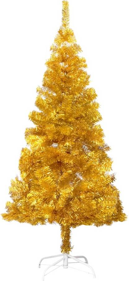 Árbol de Navidad VIDAXL con Soporte (Amarillo - 65x120 cm)