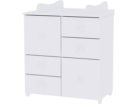 Cómoda con Trocador LORELLI Cupboard White