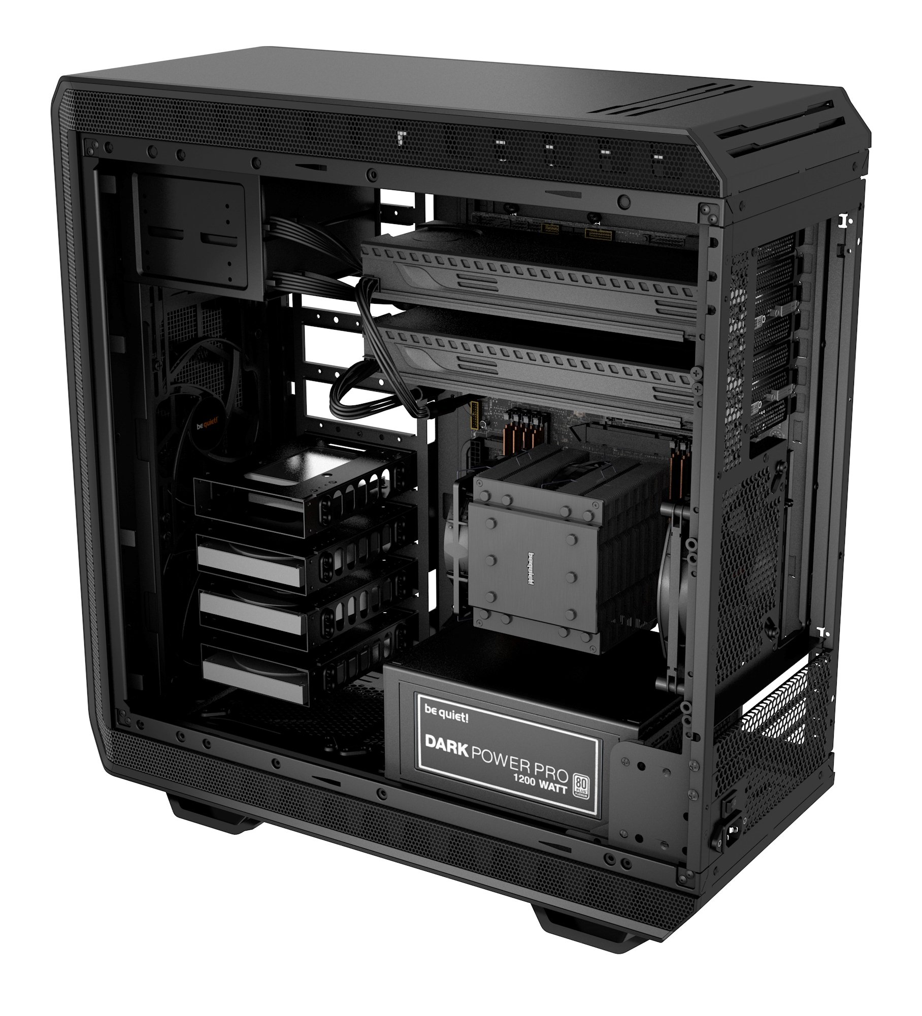 Caja PC BE QUIET! Dark Base 900 (ATX Mid Tower - Negro)