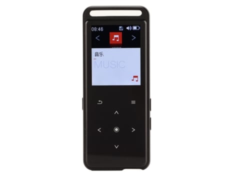 Reproductor MP3 Bluetooth YIZHOOD M6 1.8Inch HiFi sin pérdidas 64G TF CardNegro