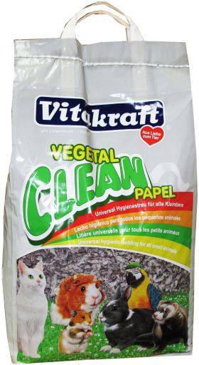 Vitakraft Vegetal Clean papel lecho para pequeños animales 25 litros absorbente 825