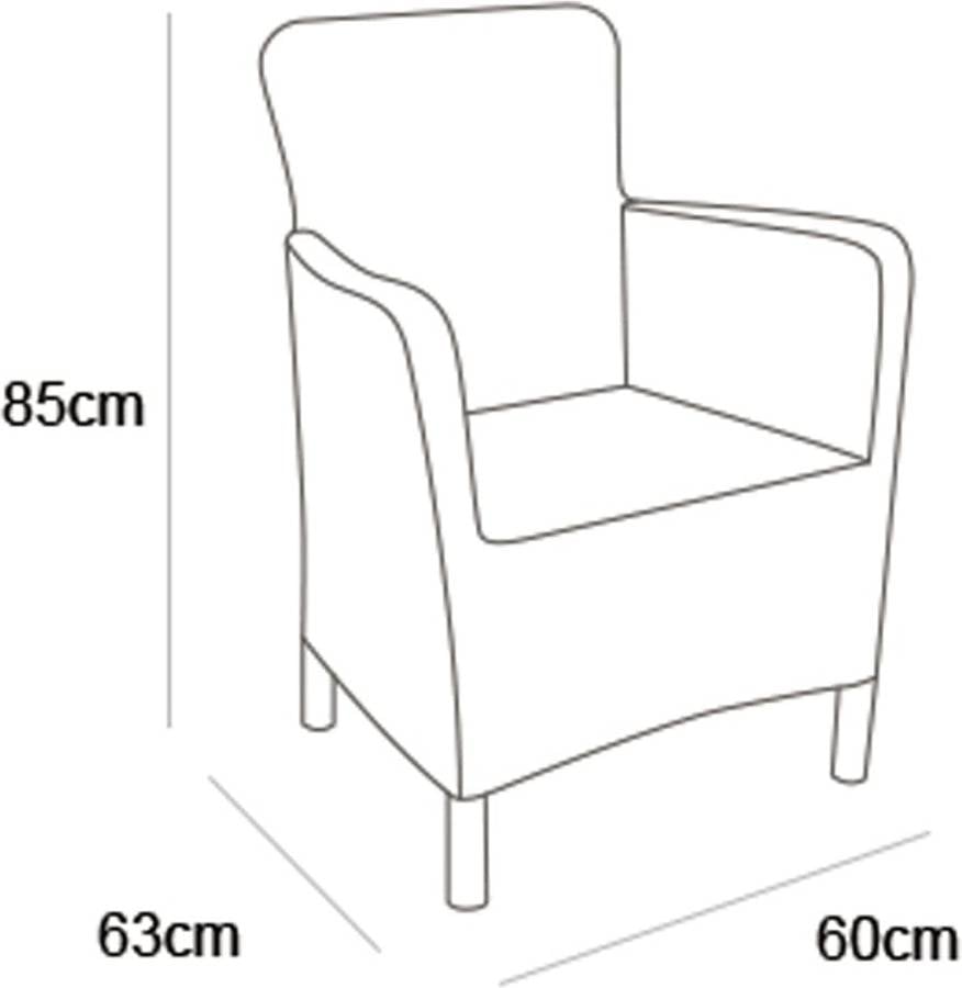 Silla de Jardín ALLIBERT Trenton Cappuccino