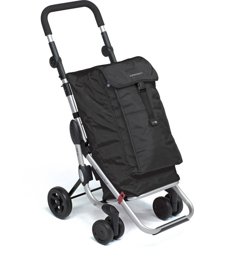 Foppapedretti Go Up black 211 9702000100carrito de la compra color nogal compuesto negro 63x41x27