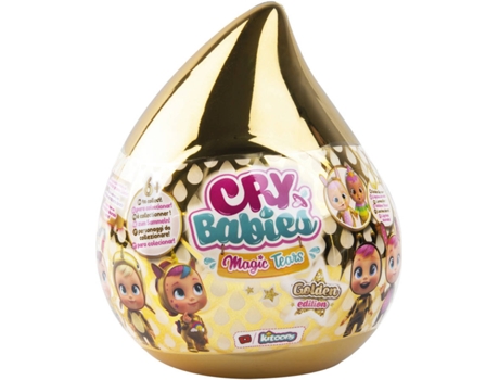 Muñeca Cry Babies gold edition edad ‍3 años llorones dorada