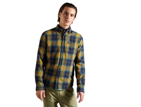 Camisa para Hombre SUPERDRY (S - Multicolor)