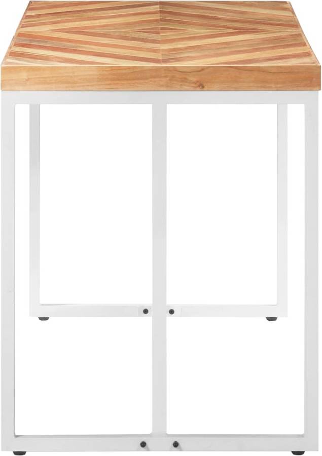 Mesa de Comedor VIDAXL 323545 (Blanco - Madera - 120 x 60 x 76 cm)