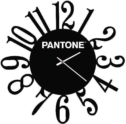 Reloj de Pared PANTONE BY HOMEMANIA HIO8681847184041 (Negro y Blanco - Metal)