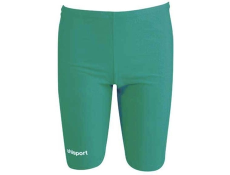 Pantalones Ajustados para Hombre UHLSPORT Malla Corta Distinction Colors Verde para Fútbol (XS)