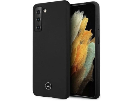 Carcasa Samsung Galaxy S21 Plus MERCEDES Silicona Negro