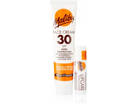 Protector Solar Facial y Labial MALIBU SPF30 (40 ml)