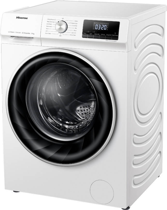 Lavadora HISENSE WFQY901429VJM (9 kg - 1400 rpm - Blanco)