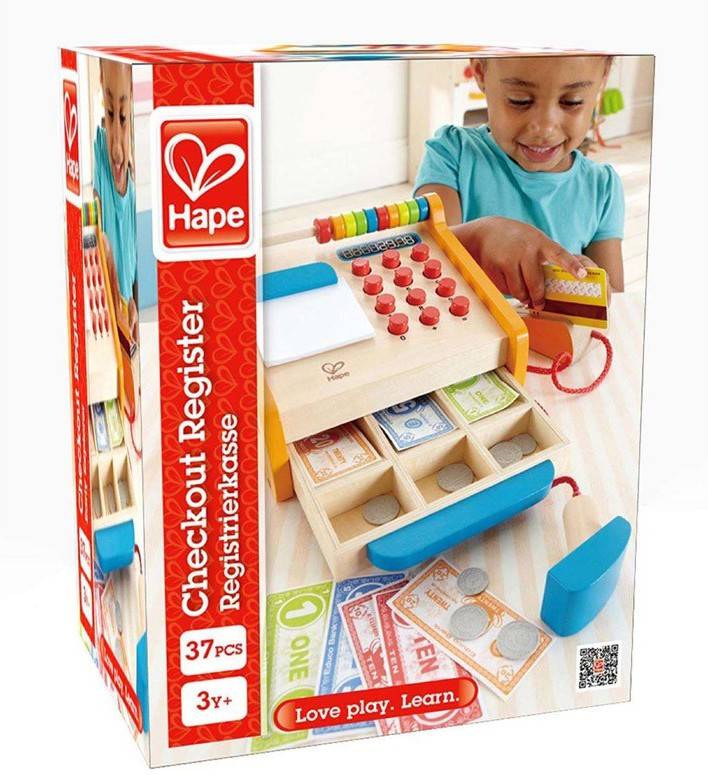 Caja HAPE Registradora Madera con Accesorios (19,3 x 12,1 x 20 cm)