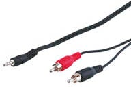 Cable de Audio GOOBAY (Jack 3.5mm - RCA - 10 m - Negro)