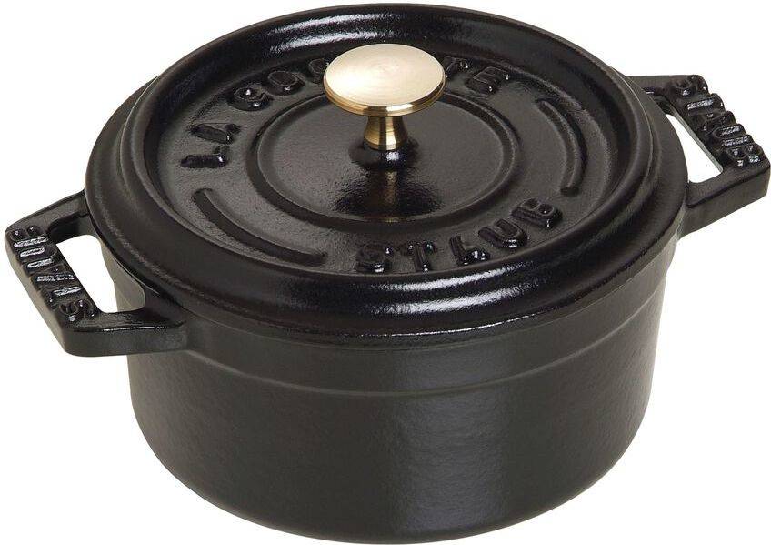 Staub Minis Cocotte redonda hierro fundido negro mate 10 cm