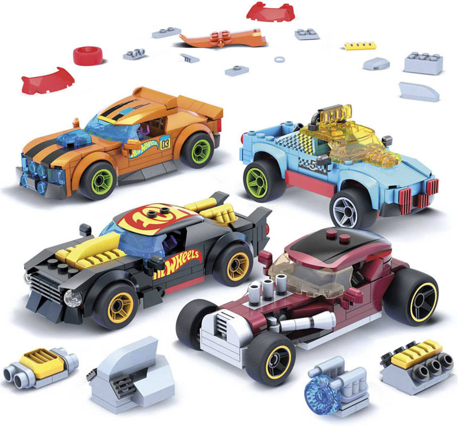 Blocs de Construcción MEGA BLOKS Construx Hot Wheels Personaliza o Teu Carro (Edad Mínima: 5 Años - 26 x 7,5 x 26 cm)