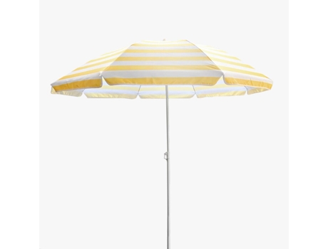 PLAYA Sombrero para el sol amarillo y blanco D160cm VIVA