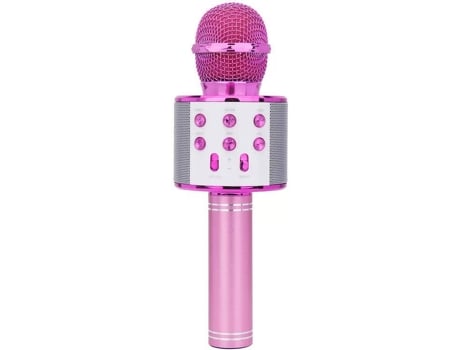 Micrófono GETEK WS-858 Bluetooth (5-8h - Rosa)