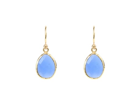 Pendientes de Gota de Oro LATELITA Oro LATELITA Azul Oscuro Latelita