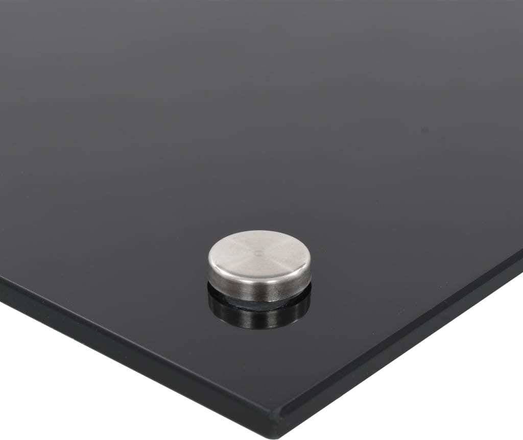 Vidaxl Protector Salpicaduras cocina vidrio templado negro 70x60cm herramientas accesorios grasa al de 70 60 70x60