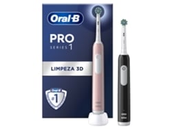 ORAL-B Cepillo de Dientes Eléctrico ORAL B Pro Series 1 Pack Doble Rosa/Negro