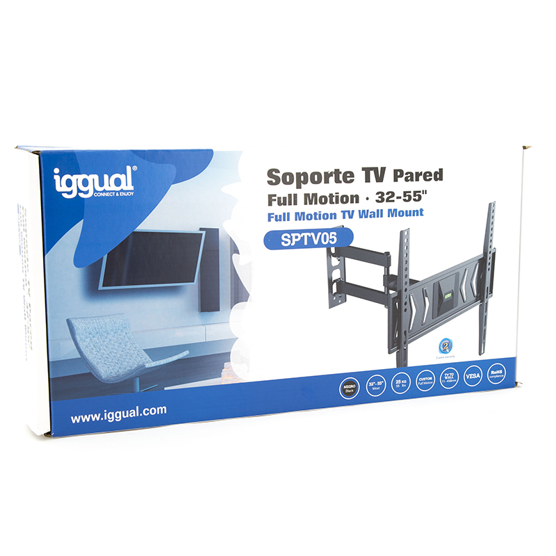 Soporte de TV iggual SPTV05 (Ajustable - 32'' a 55'' - Hasta 25 Kg)