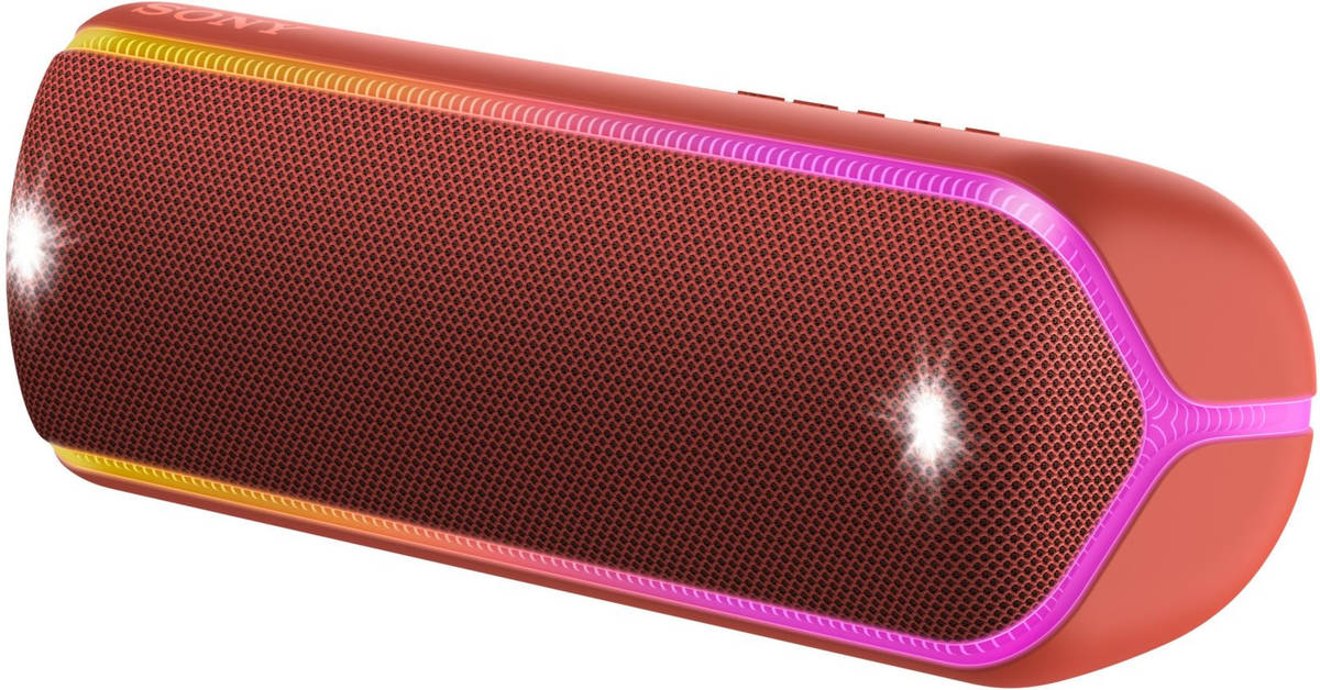 Altavoz Bluetooth SONY XB32 (Rojo - Autonomía: Hasta 24 Horas - Alcance: 10 m)