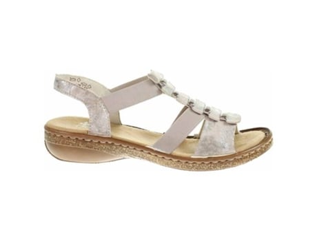 Sandalias RIEKER (39 - Plateado)