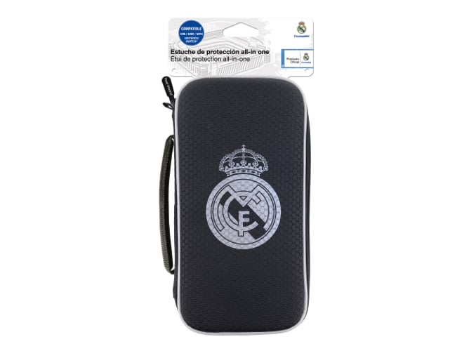 Bolsa Warner Real madrid todo en uno swith subsonic estuche de almacenamiento xl y antichoque para nintendo switch eva cremallera zip funda la consola sus accesorios