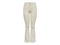 Pantalones Vaqueros ONLY Algodón Mujer (Mx32 - Beige)