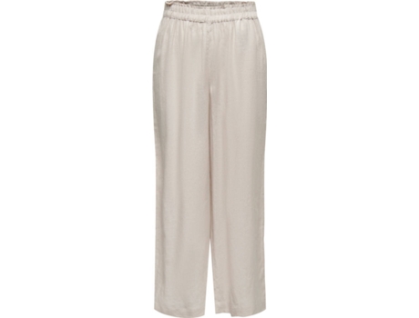 Pantalones para Mujer ONLY Beige (XL x 32)