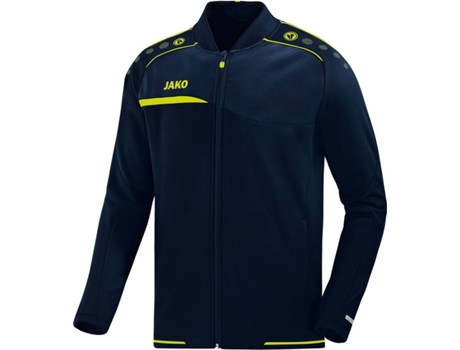 Chaqueta JAKO Club Prestige (Azul Mariño y Amarillo Limón - L)