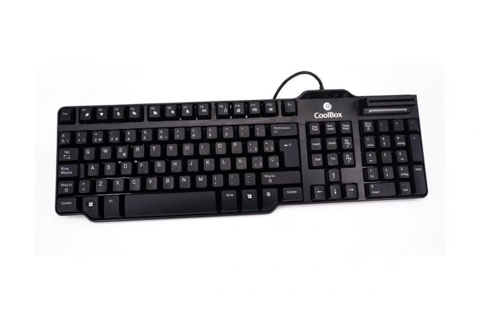 Teclado COOLBOX Con lector DNIe (Con Cable - Español - Teclado Numérico)