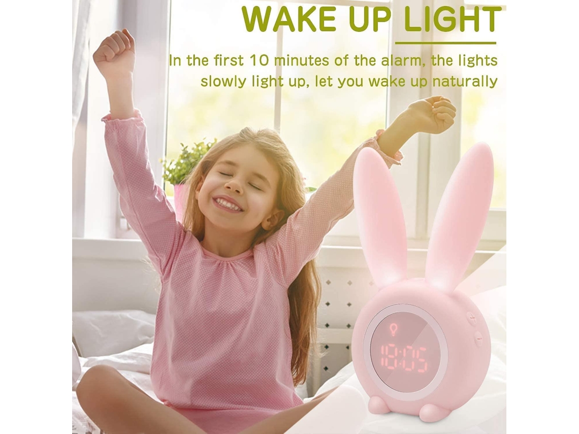 puzzlegame Despertadores del amanecer | Luz de despertador ruidosa con luz  natural | Reloj de entrenamiento para dormir para niños pequeños 2 en 1